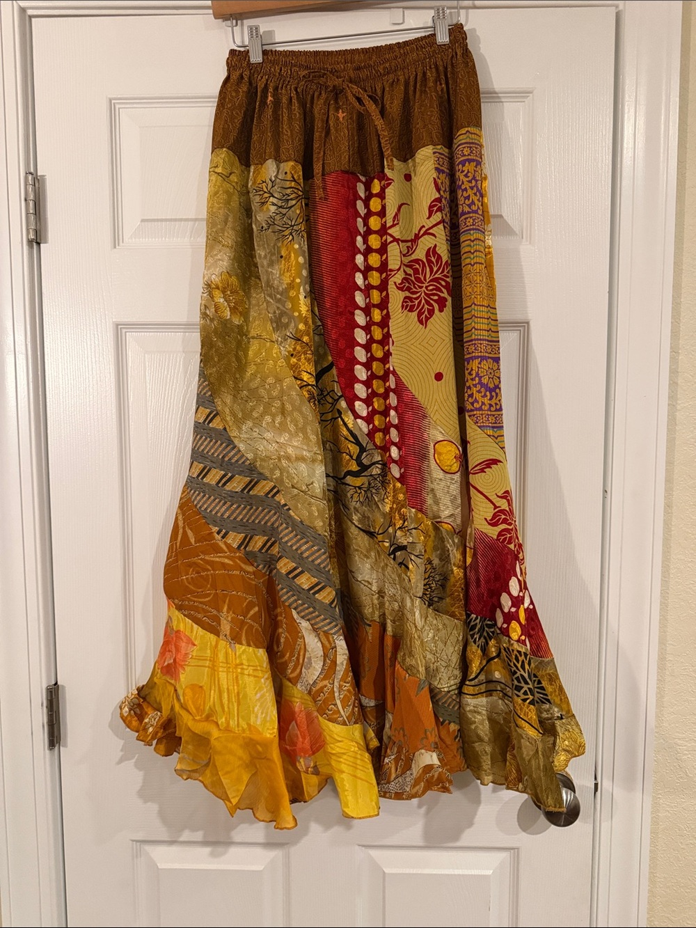 Jackpot Maxi Silk Skirt One Size